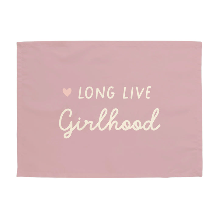 {Lilac & Ivory} Heart Long live Girlhood Banner