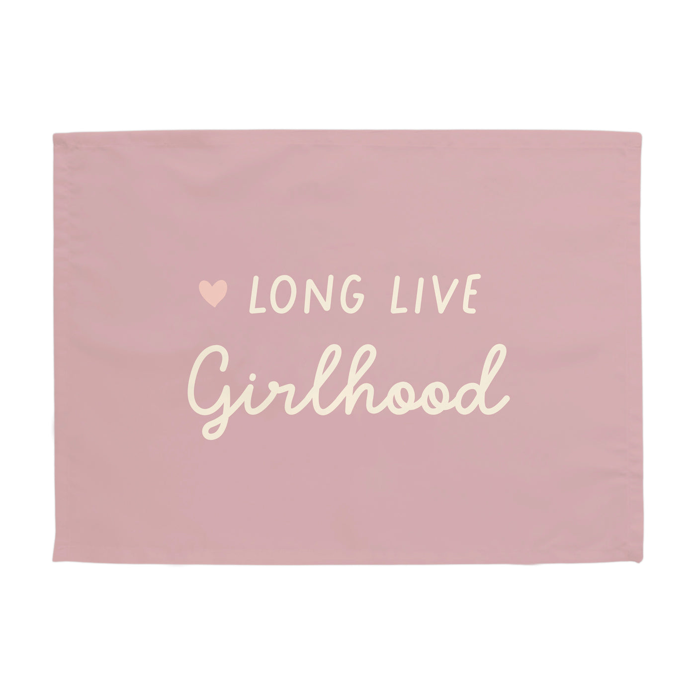 {Lilac & Ivory} Heart Long live Girlhood Banner