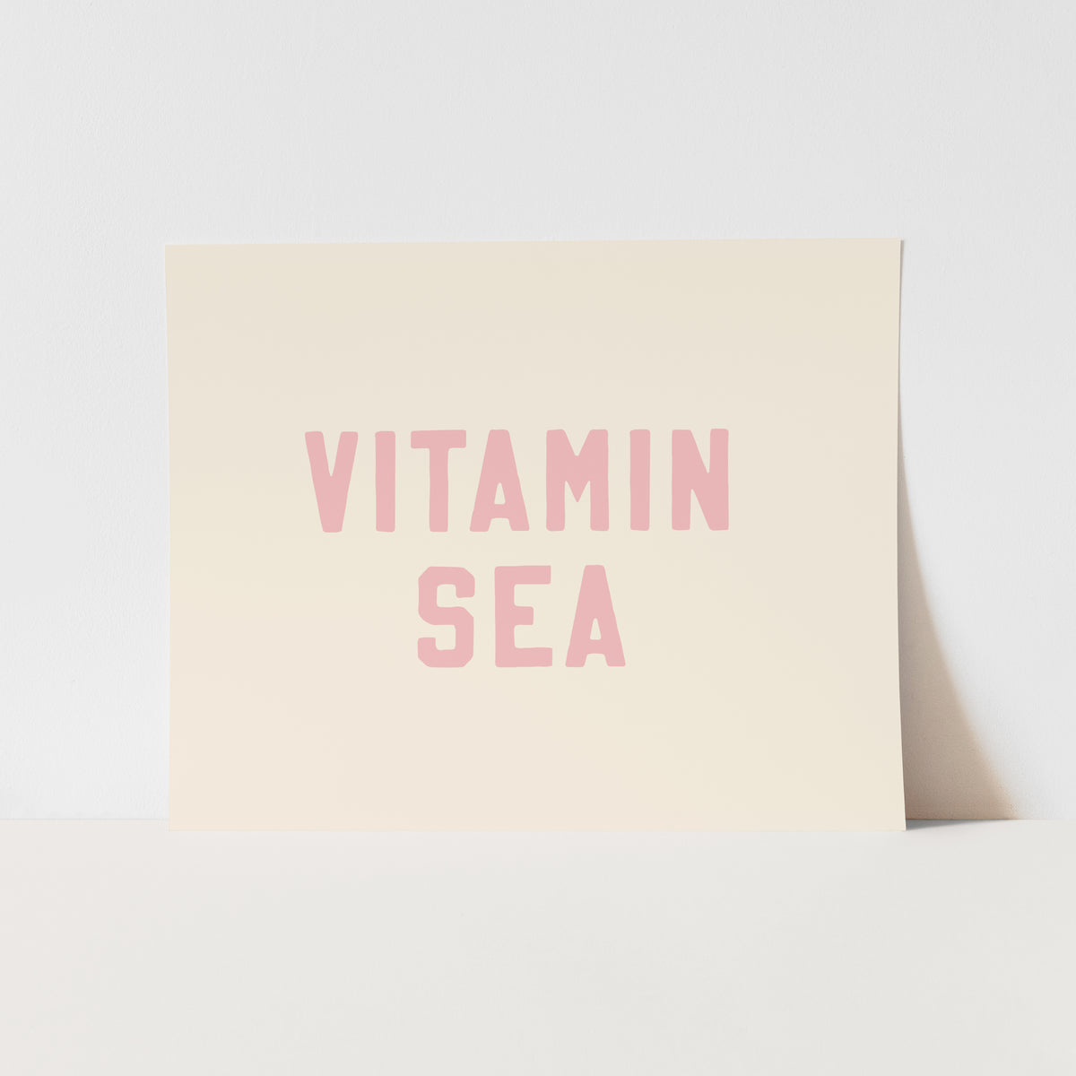 {Palm Pink} Vitamin Sea Art Print