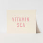 {Palm Pink} Vitamin Sea Art Print
