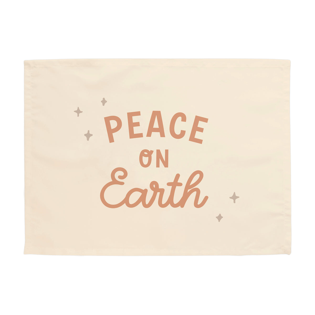 {Gold + Silver} Peace on Earth Banner