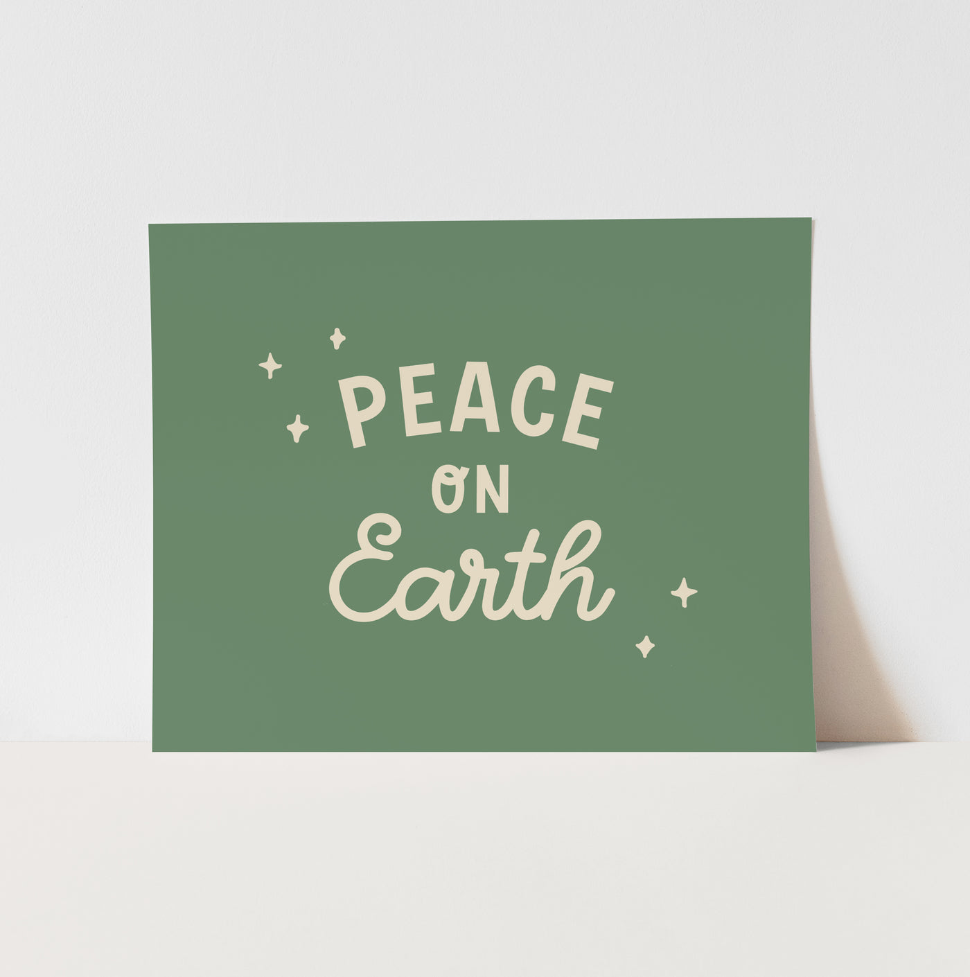 Art Print: {Green} Peace on Earth