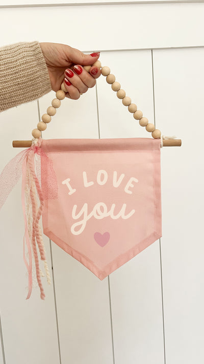 {Pink} I Love You Hang Sign