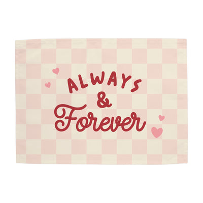 {Pink Check} Always & Forever Banner