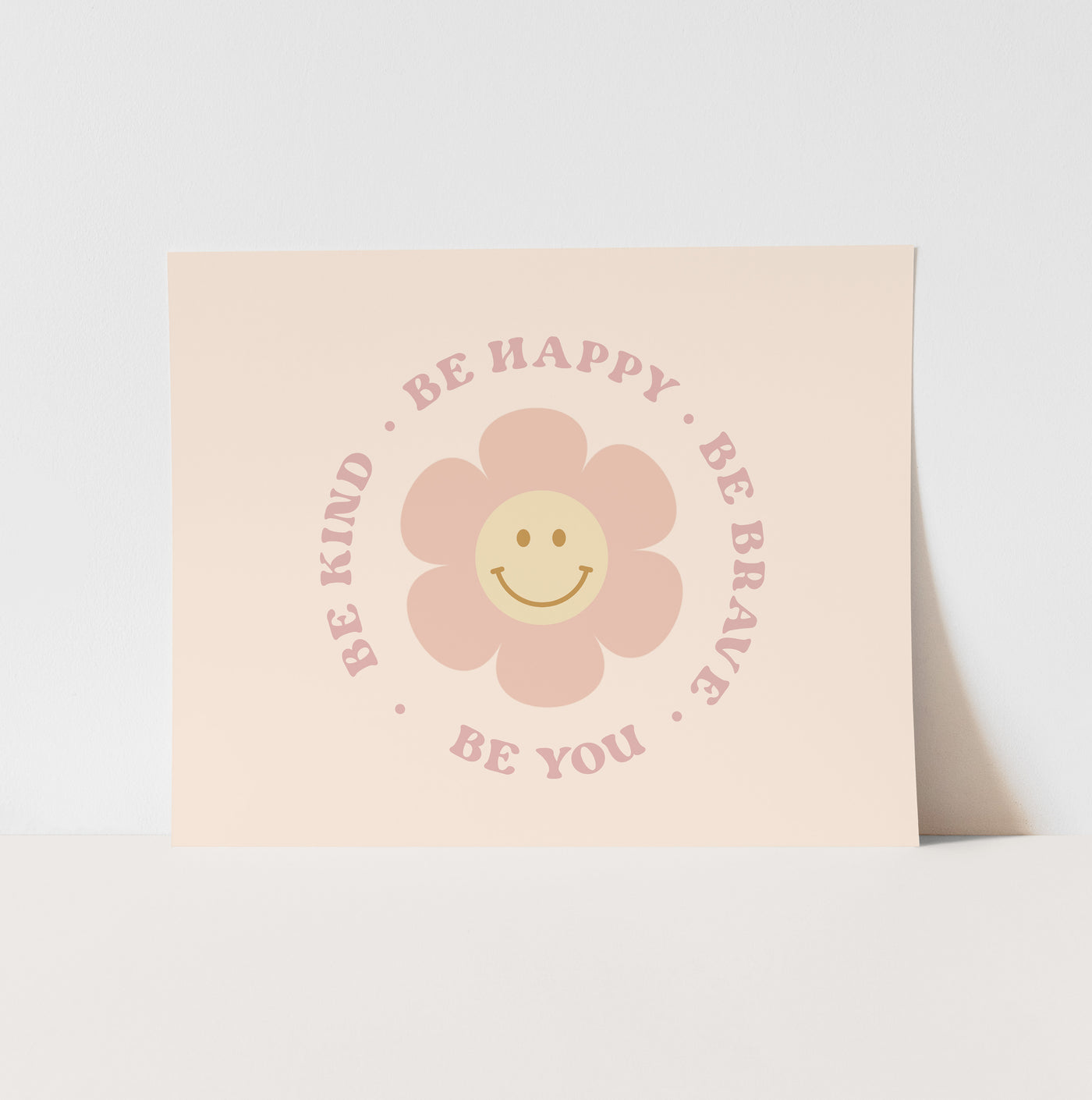 Art Print: {Pink} Be Happy