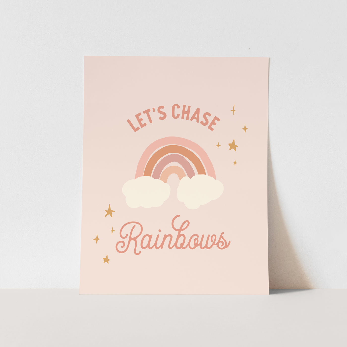 Art Print: {Pink} Let's Chase Rainbows