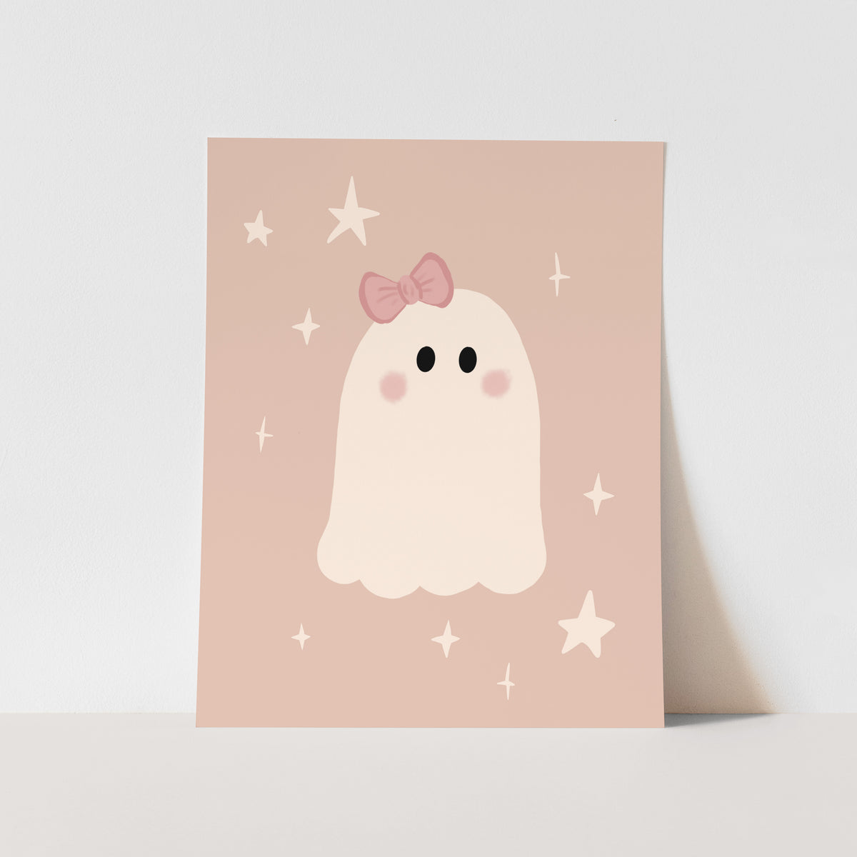 {Pink} Ghost Art Print