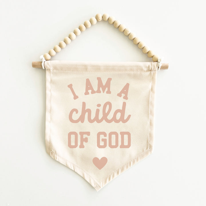 I Am A Child of God Hang Sign {Pink}