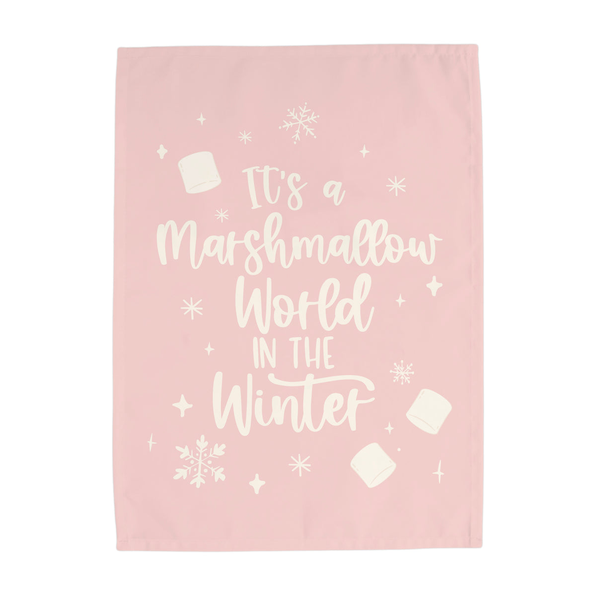 {Pink} It's a Marshmallow World Banner