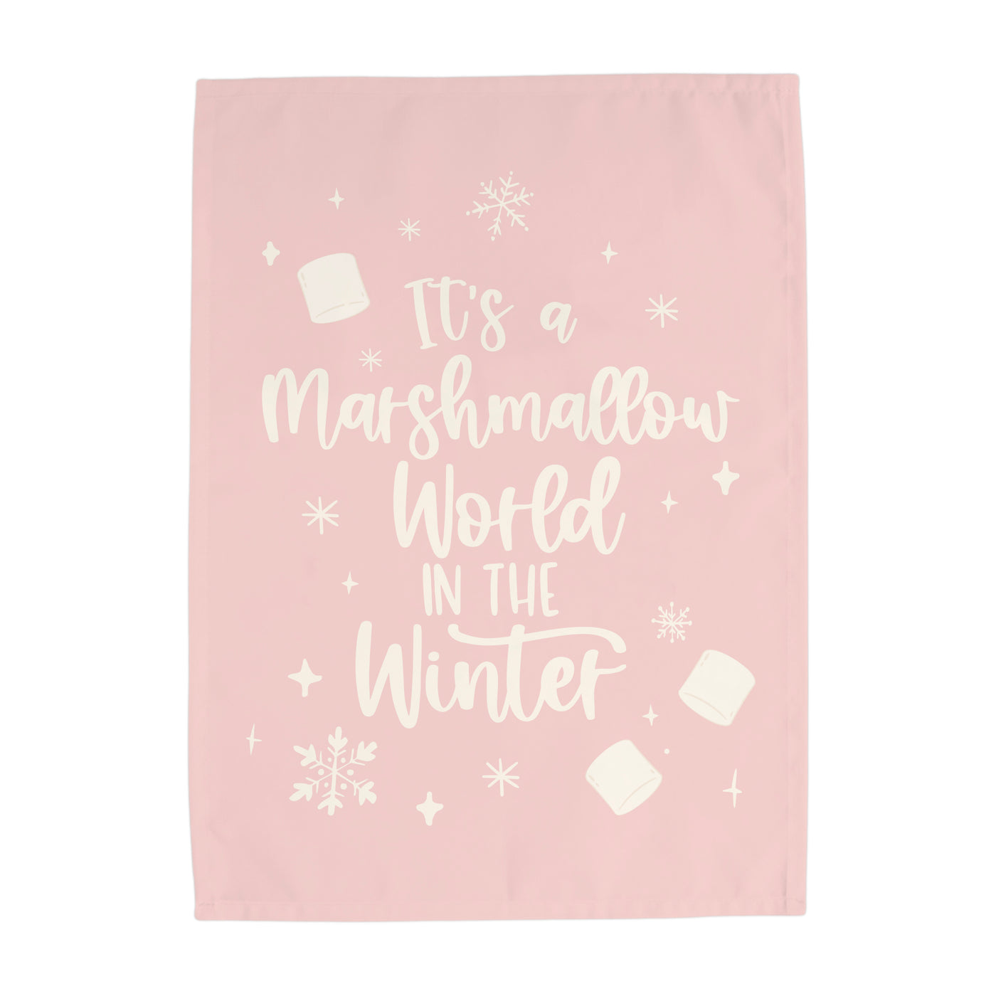 {Pink} It's a Marshmallow World Banner