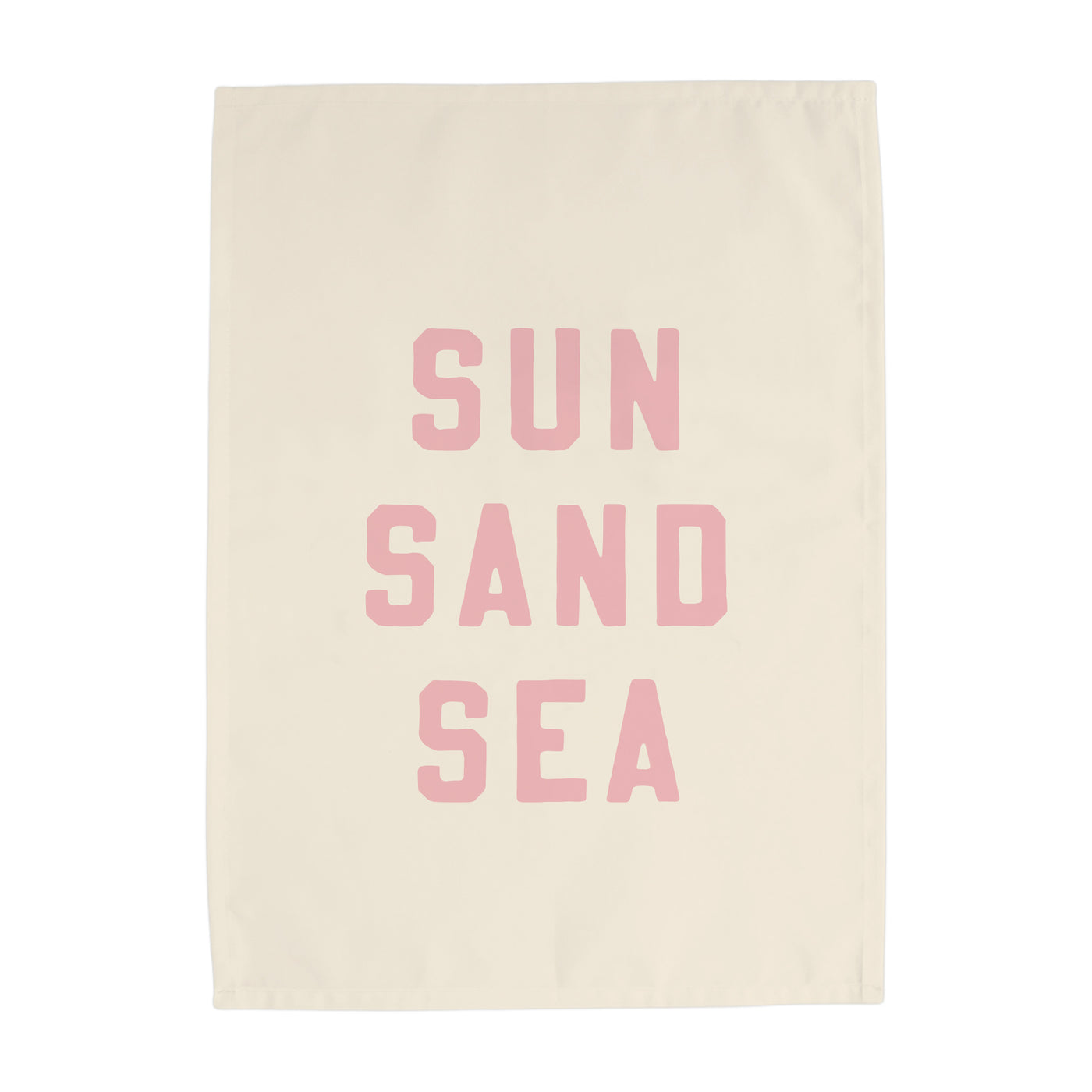{Palm Pink} Sun Sand Sea Banner