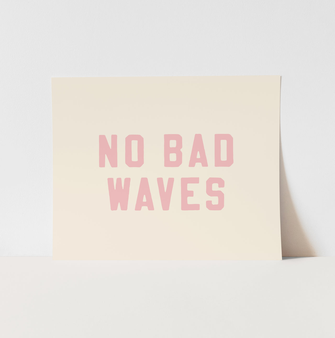Art Print: {Palm Pink} No Bad Waves
