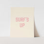 {Palm Pink} Surf's Up Art Print