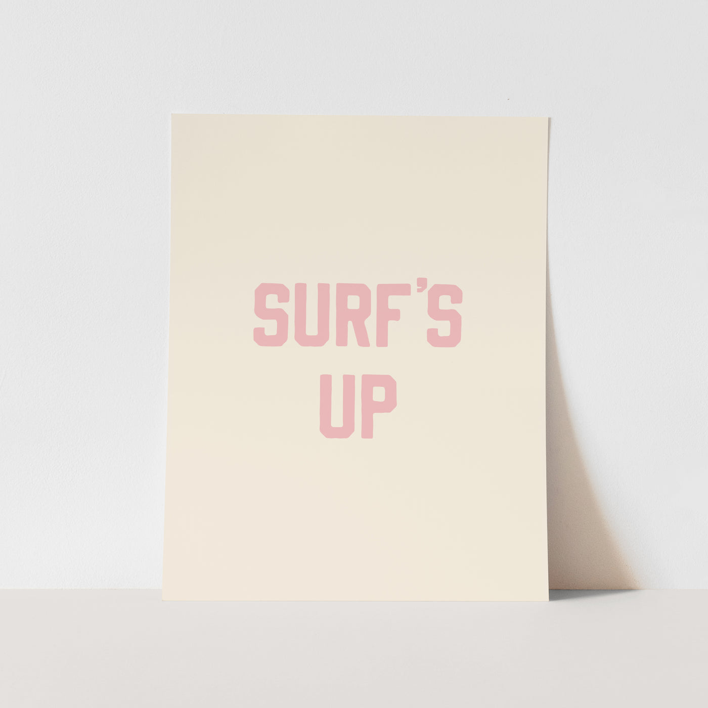 Art Print: {Palm Pink} Surf's Up
