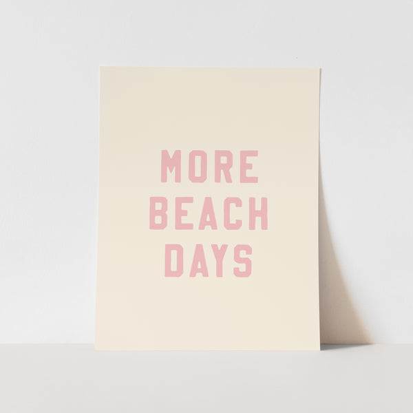 {Palm Pink} More Beach Days Art Print