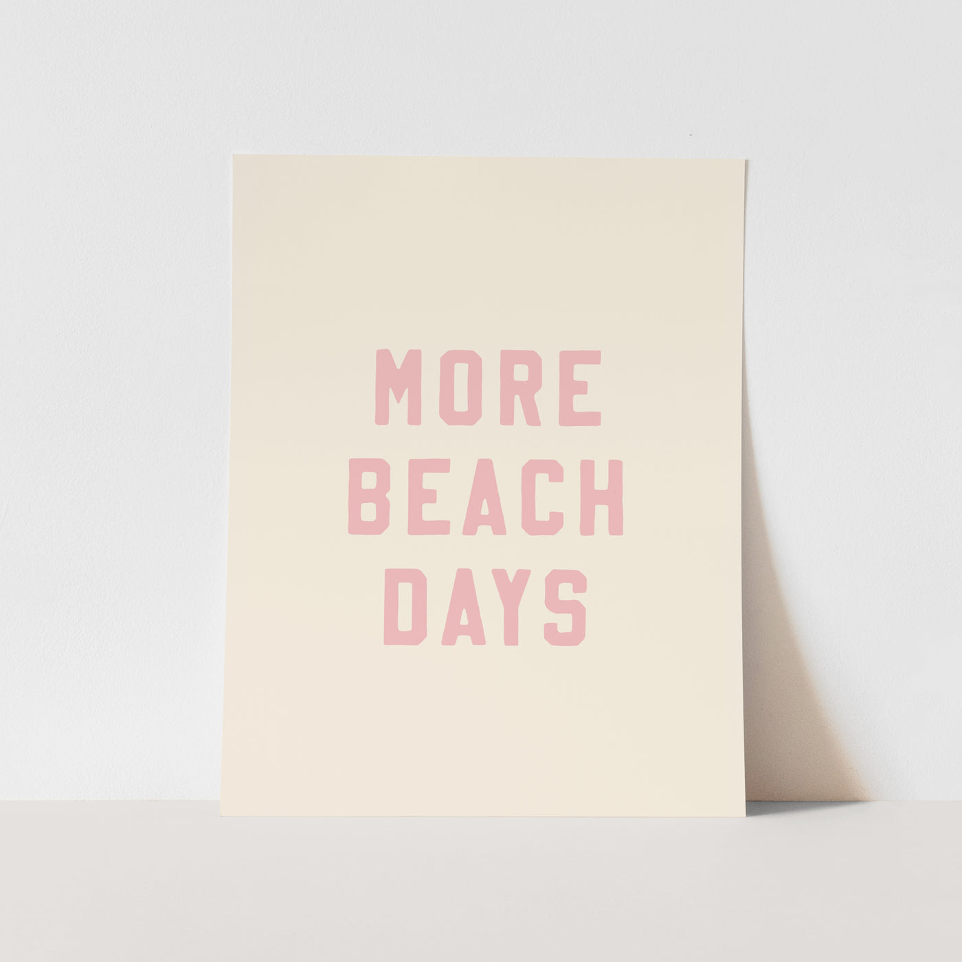 Art Print: {Palm Pink} More Beach Days