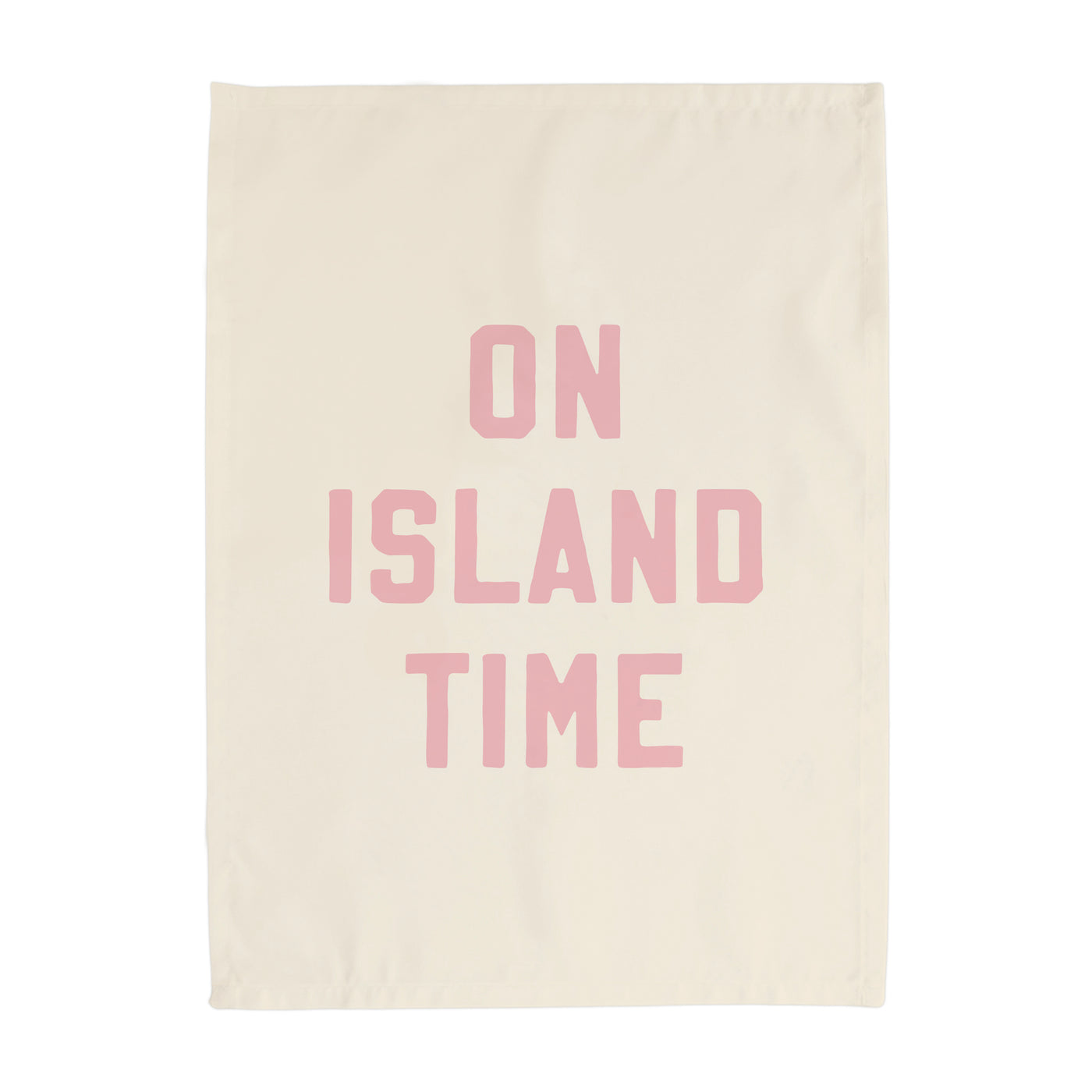 {Palm Pink} On Island Time Banner