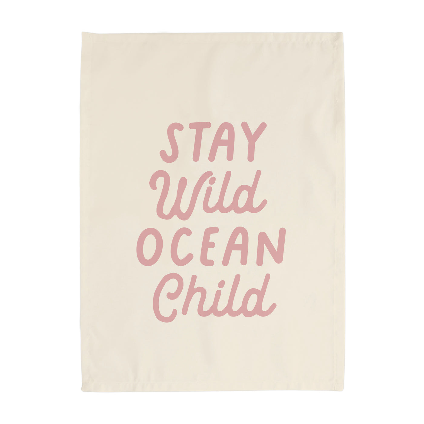 {Palm Pink} Stay Wild Ocean Child Banner