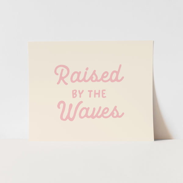 {Palm Pink} Raised by the Waves Art Print