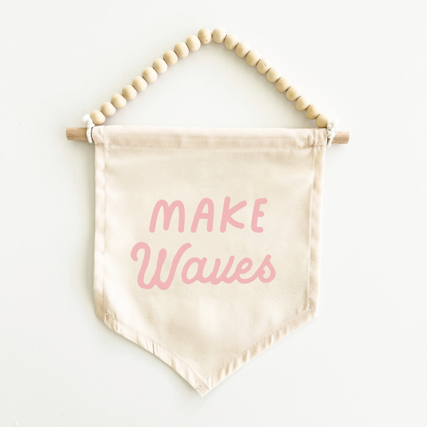 {Palm Pink} Make Waves Hang Sign
