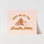 {Pink} Meet Me At The Pumpkin Patch Art Print