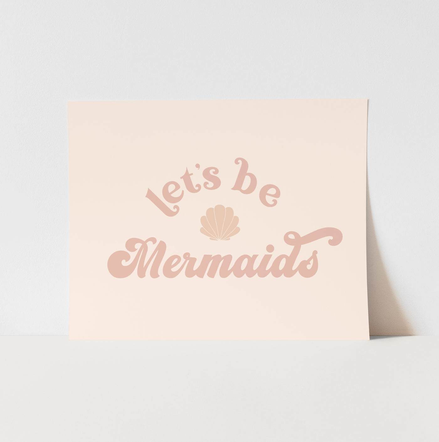 Art Print: {Pink} Let's Be Mermaids
