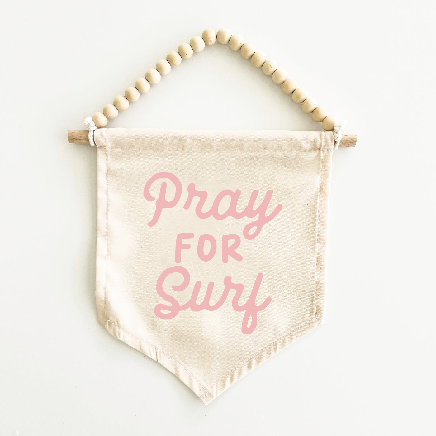 {Palm Pink} Pray For Surf Hang Sign