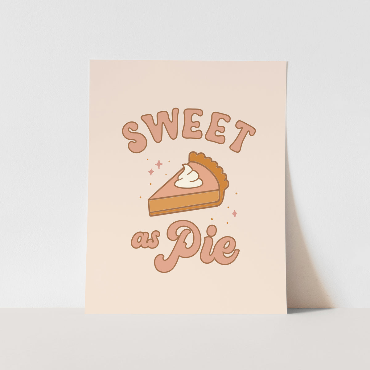 {Pink} Sweet As Pie Art Print