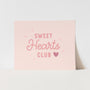 {Pink} Sweet Hearts Club Art Print