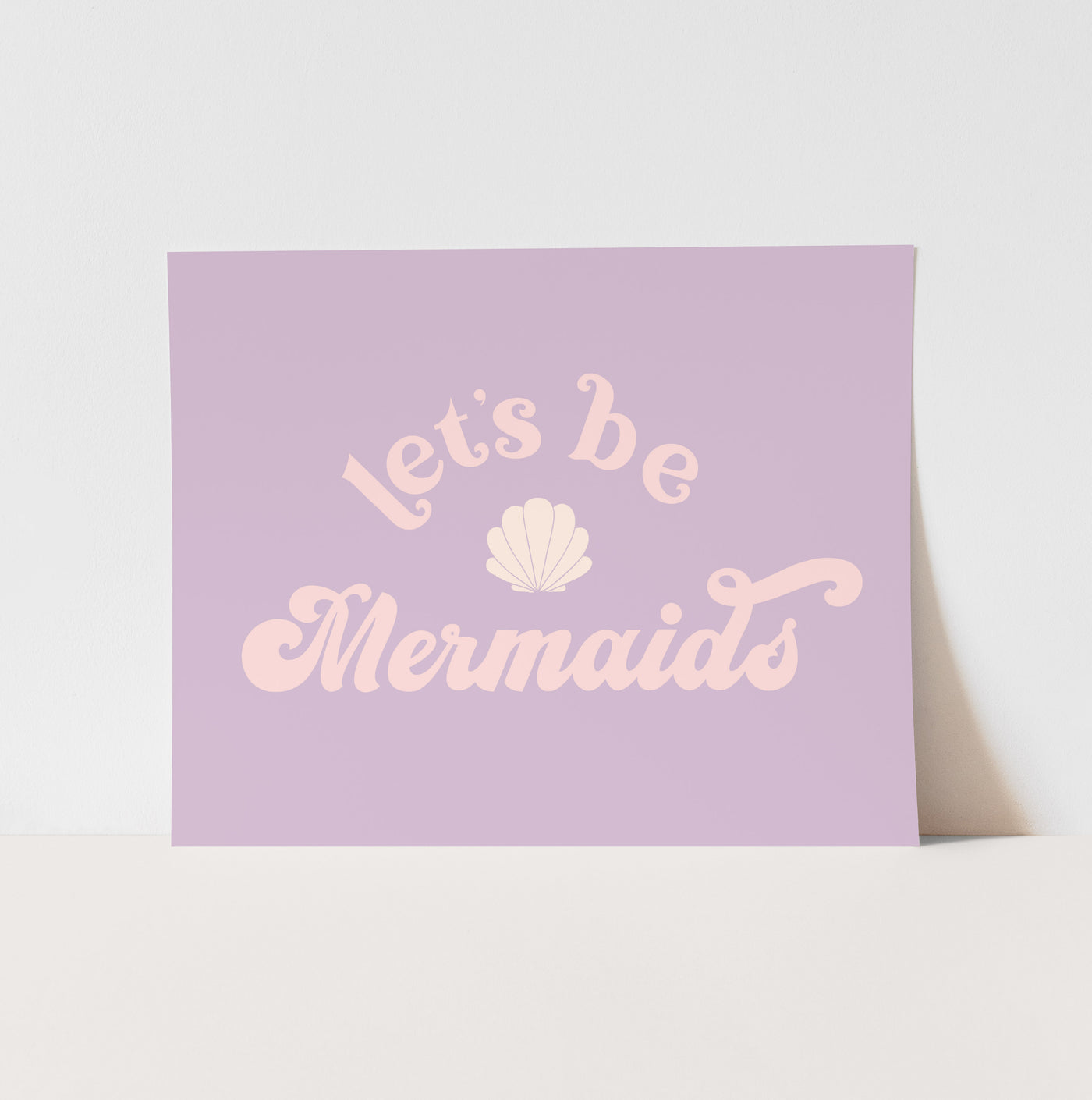 Art Print: {Purple} Let's Be Mermaids