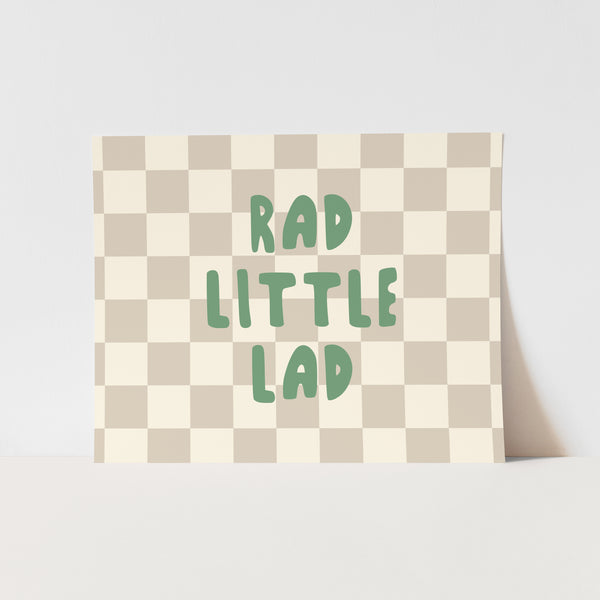 Rad Little Lad Art Print