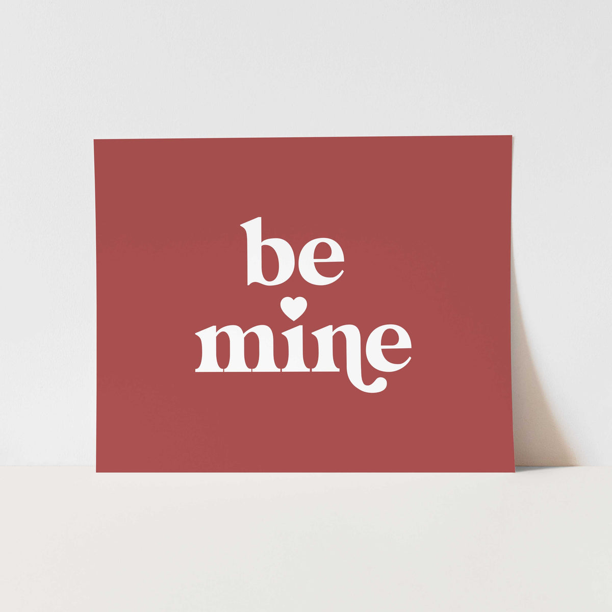 {Red} Be Mine Art Print