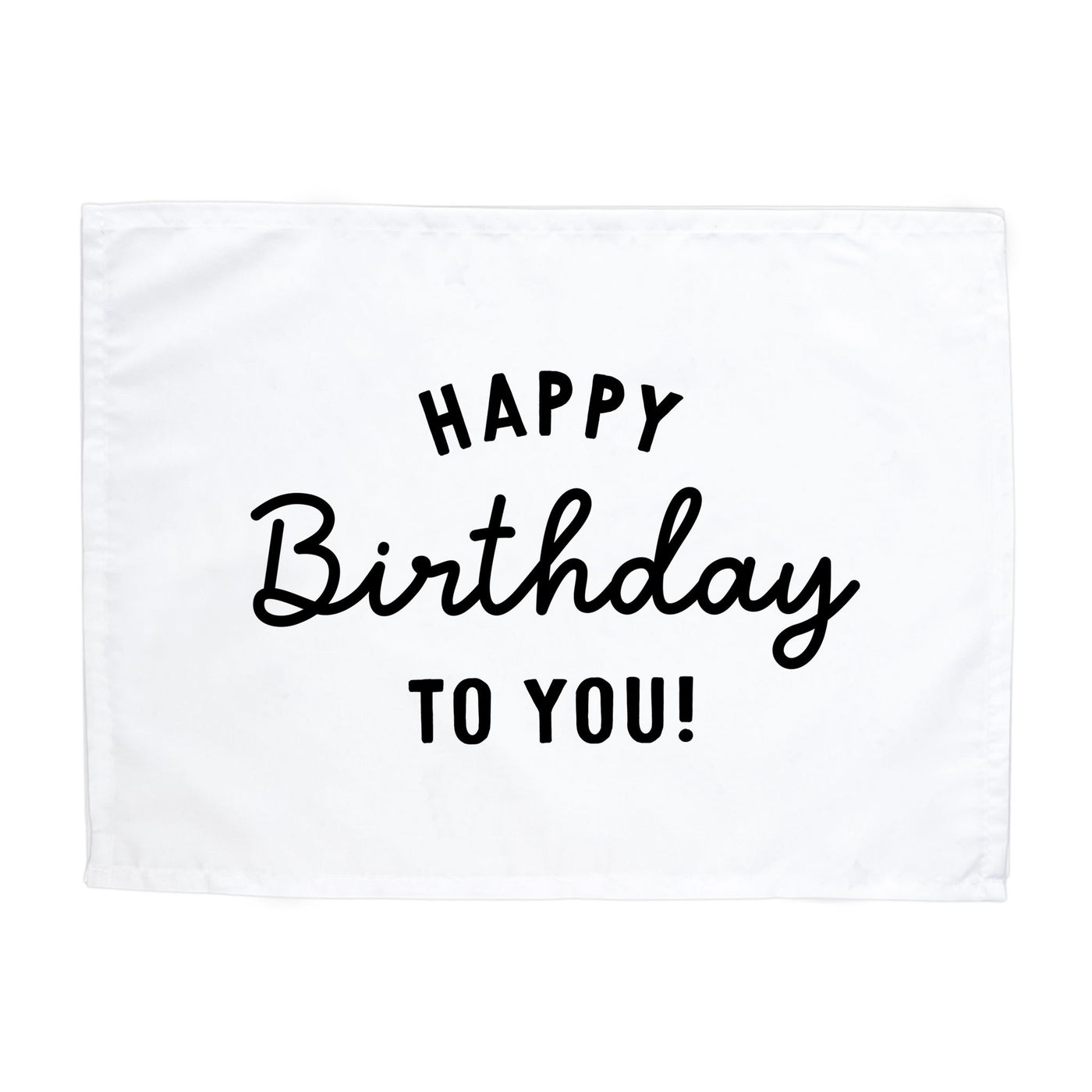 {Black} Happy Birthday to You Banner
