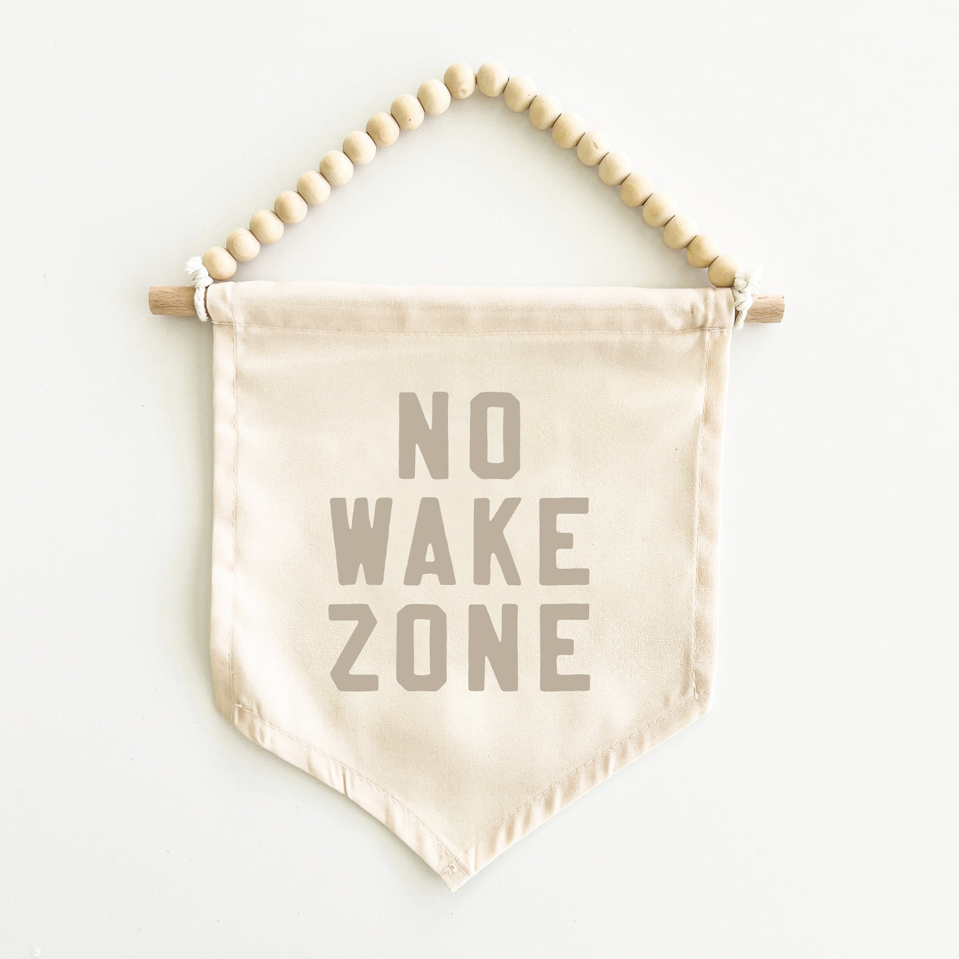 {Sand Grey} No Wake Zone Hang Sign