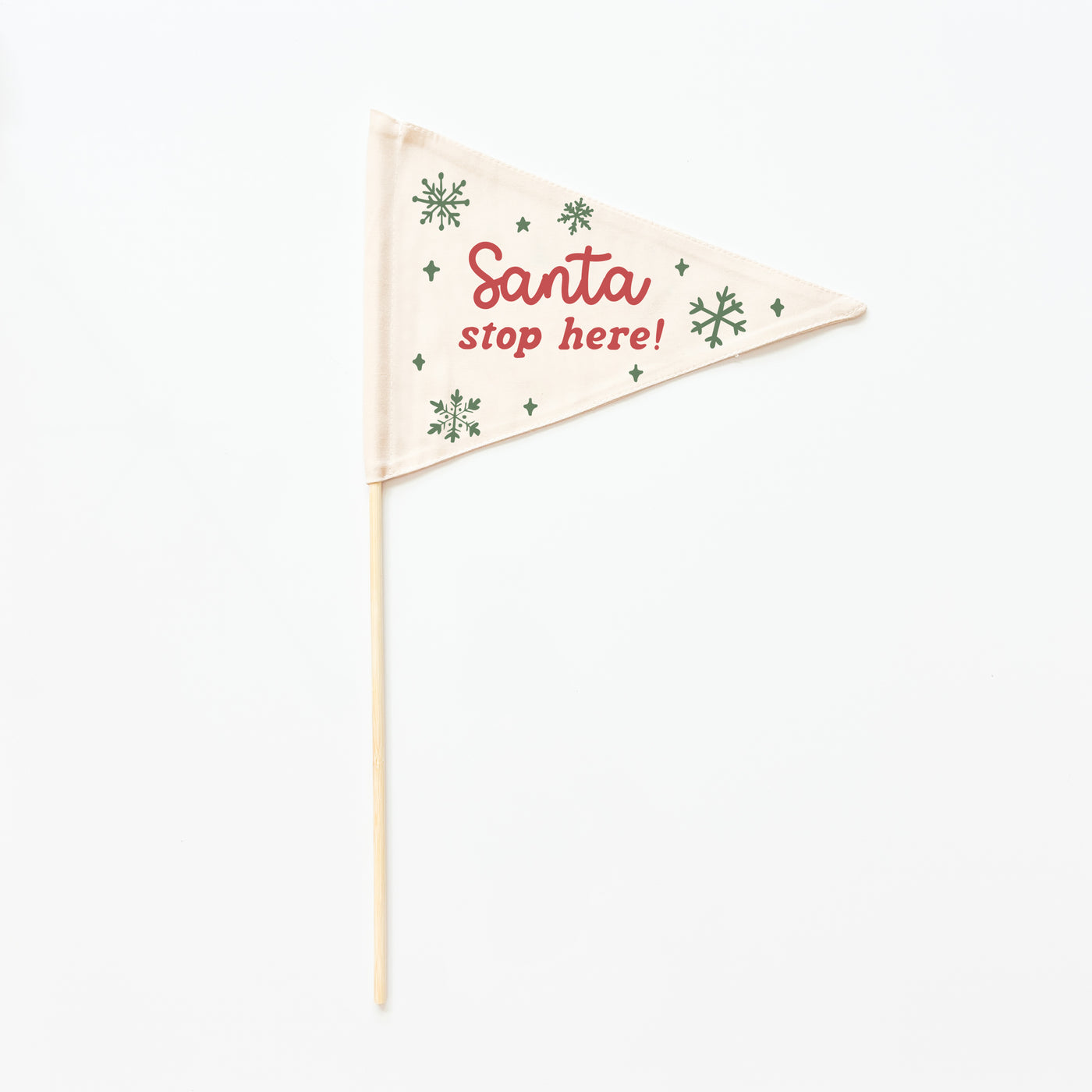 Santa Stop Here Flag