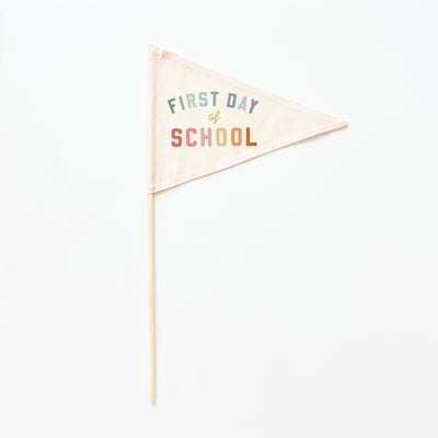 {Rainbow} First Day Individual School Flags - Ready to Ship