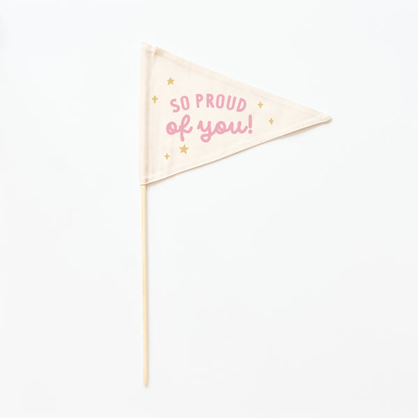 So Proud of You Flag {Pink}