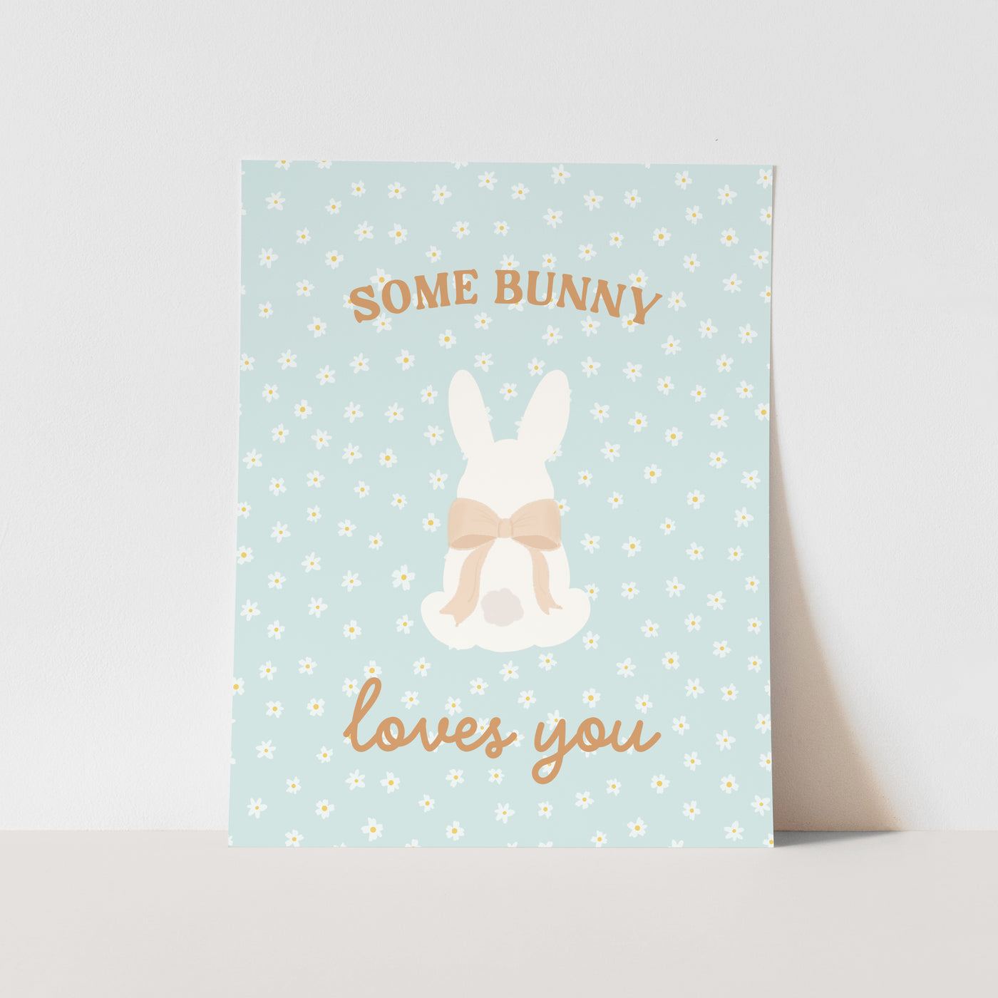 {Neutral} Some Bunny Loves You Art Print