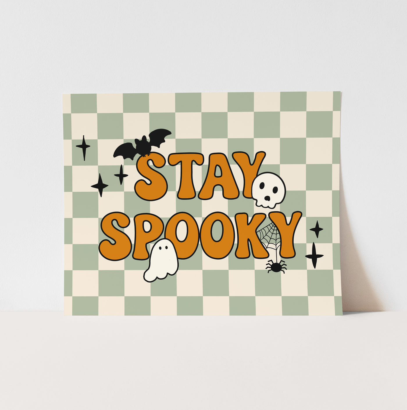 Art Print: {Orange & Green} Stay Spooky