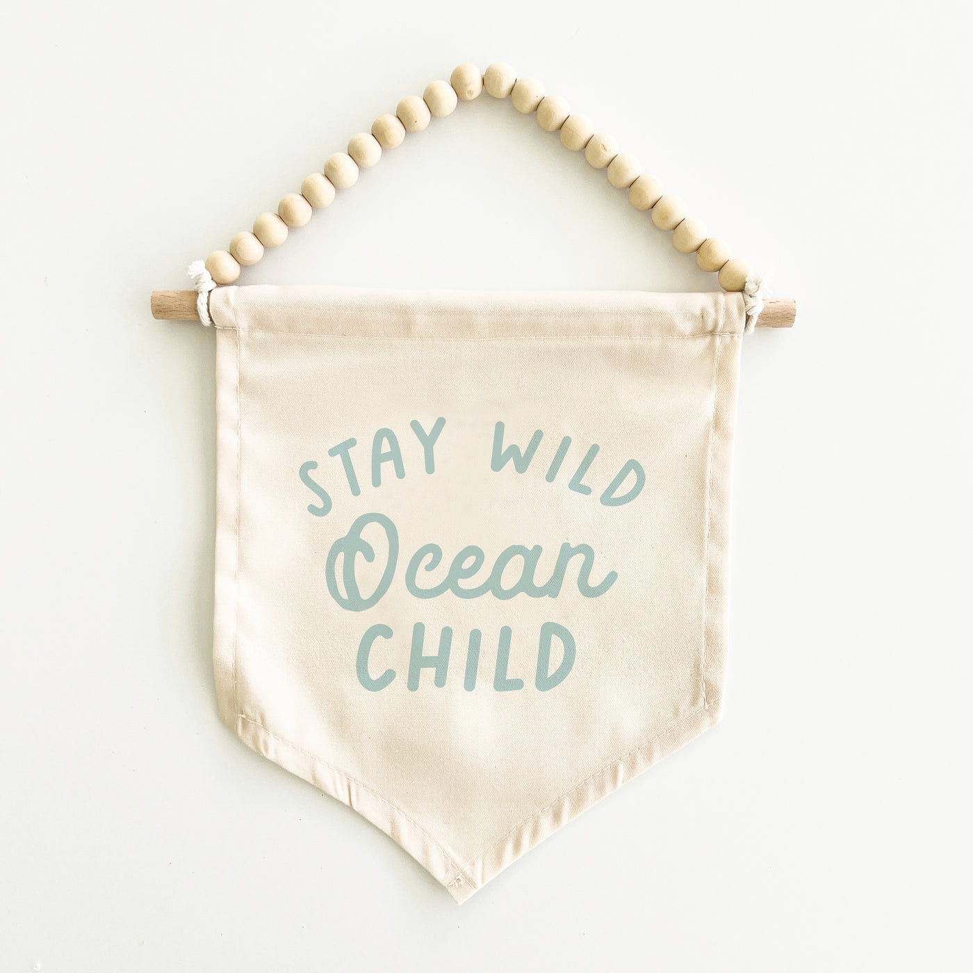 {Tidal Blue} Stay Wild Ocean Child Hang Sign