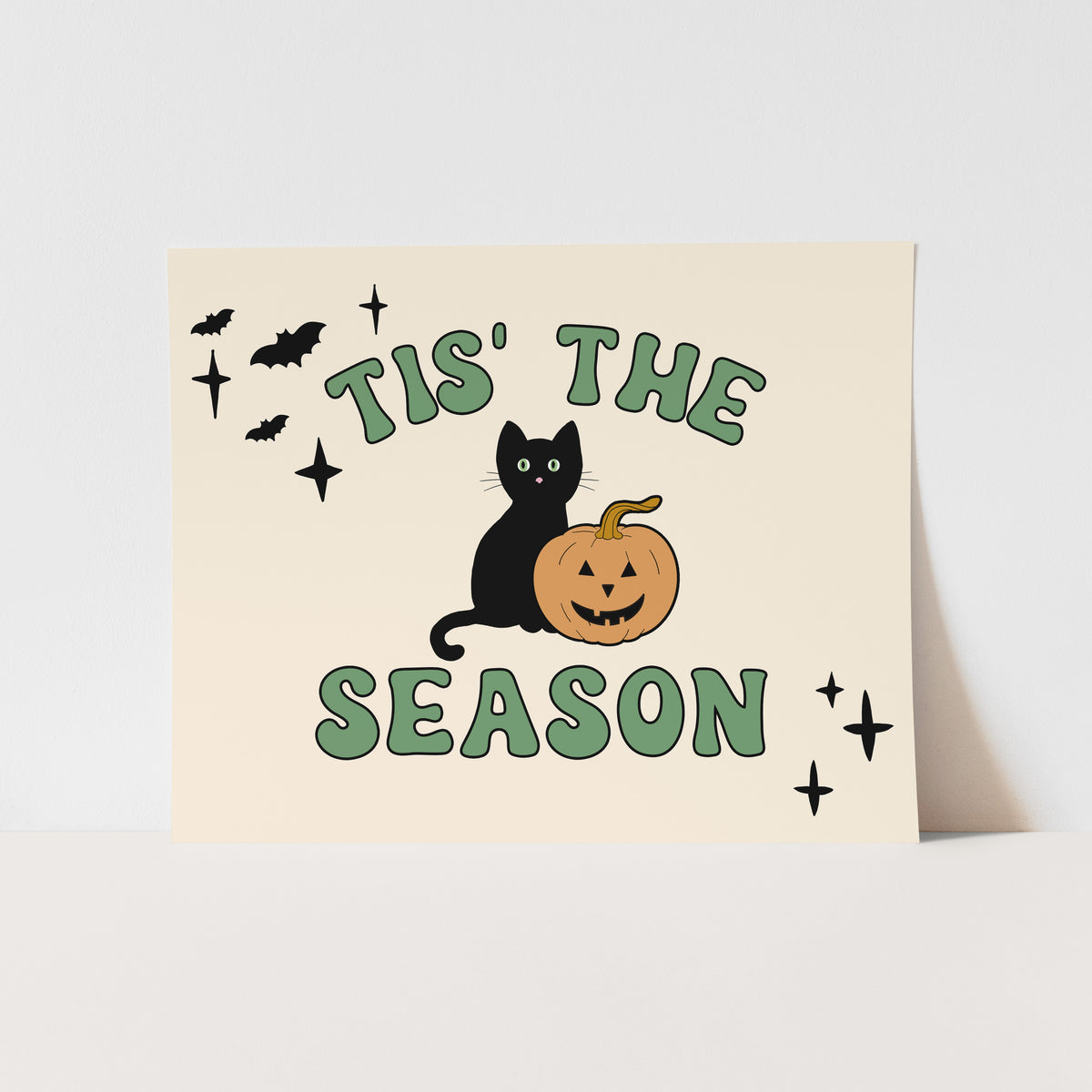 {Natural & Green} Halloween Tis' The Season Art Print