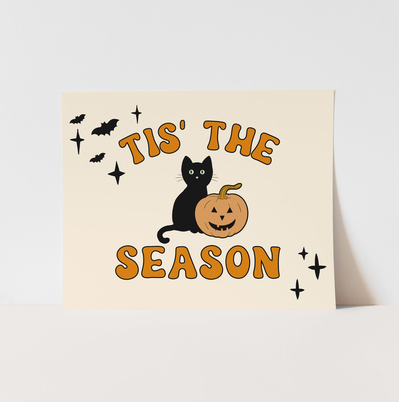 Art Print: {Natural & Orange} Halloween Tis' The Season