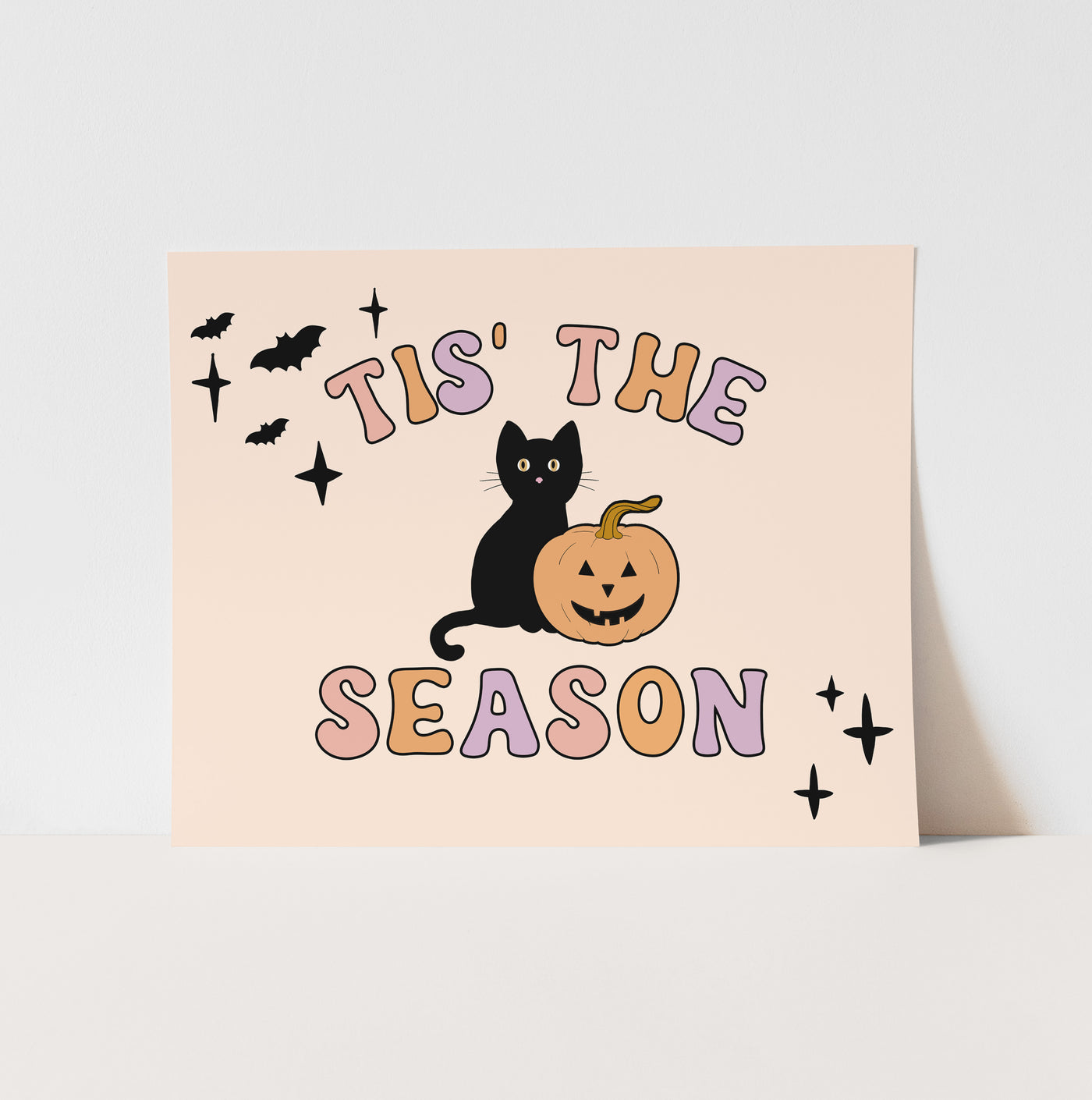 Art Print: {Pink} Halloween Tis' The Season