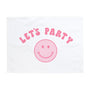 {Pink} Smiley Let's Party Banner