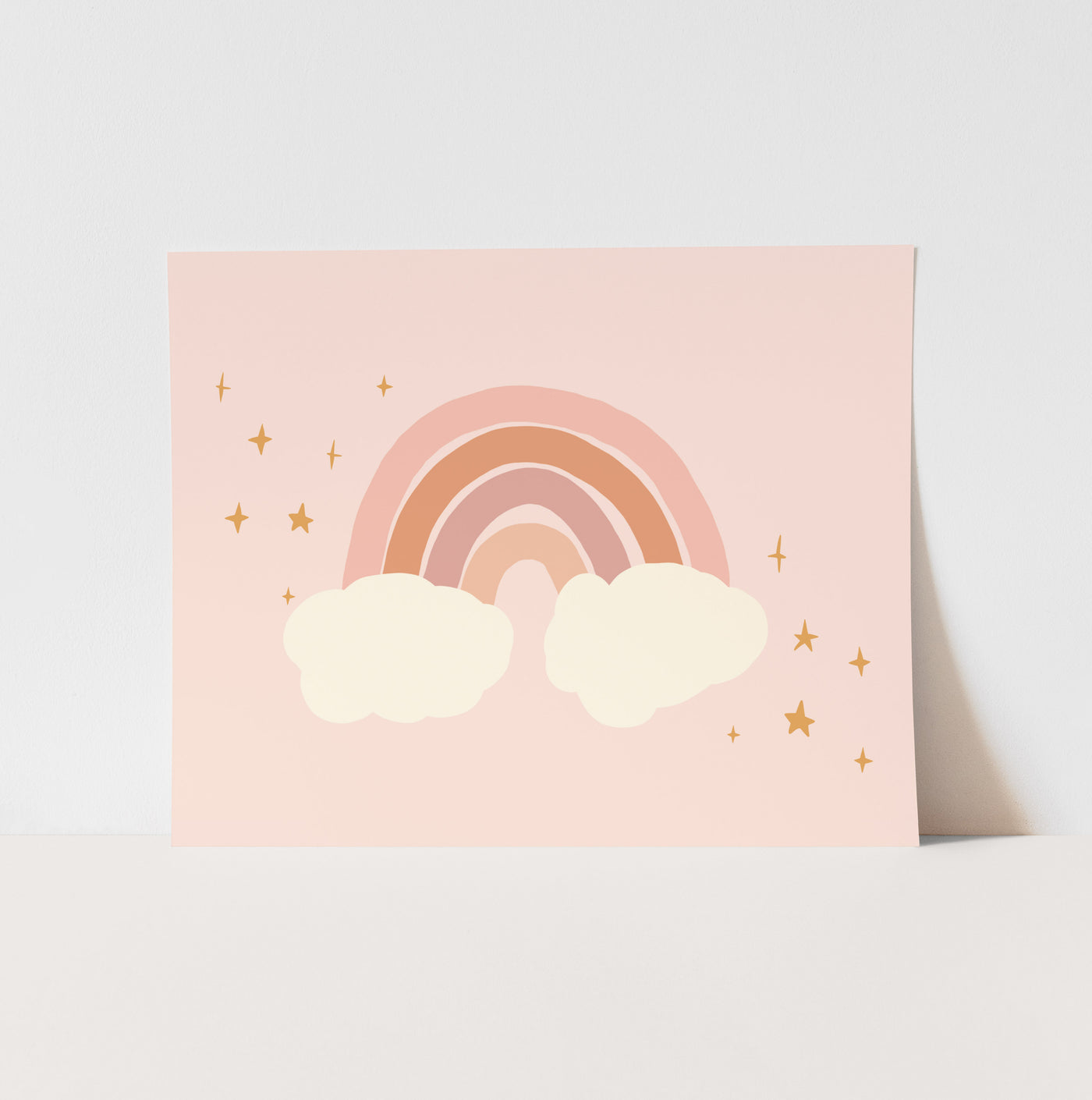 Art Print: Twinkle Pink Rainbow