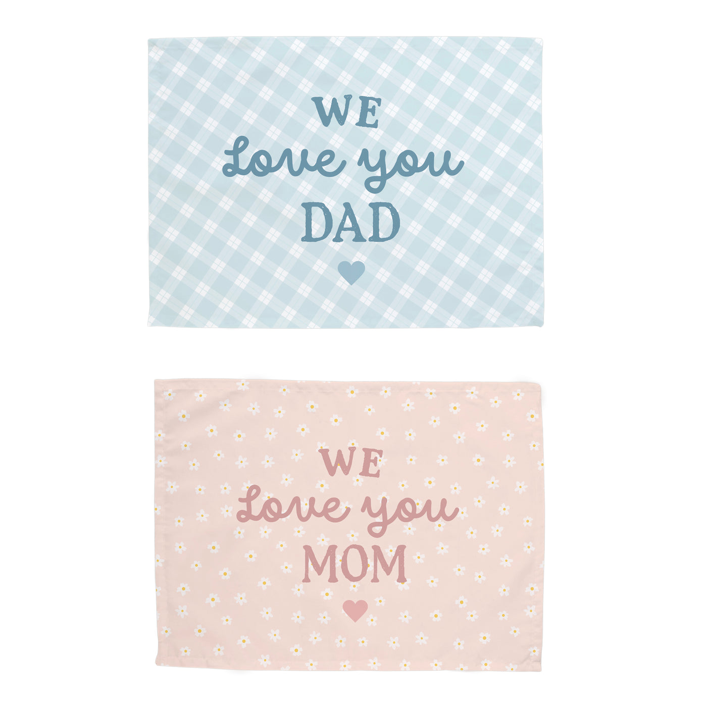 We Love You Dad and We Love You Mom Banner Bundle