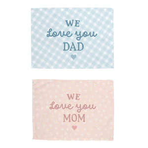 We Love You Dad and We Love You Mom Banner Bundle