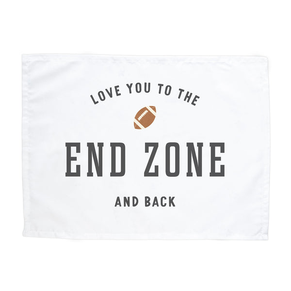 {White} I Love You to The End Zone Banner