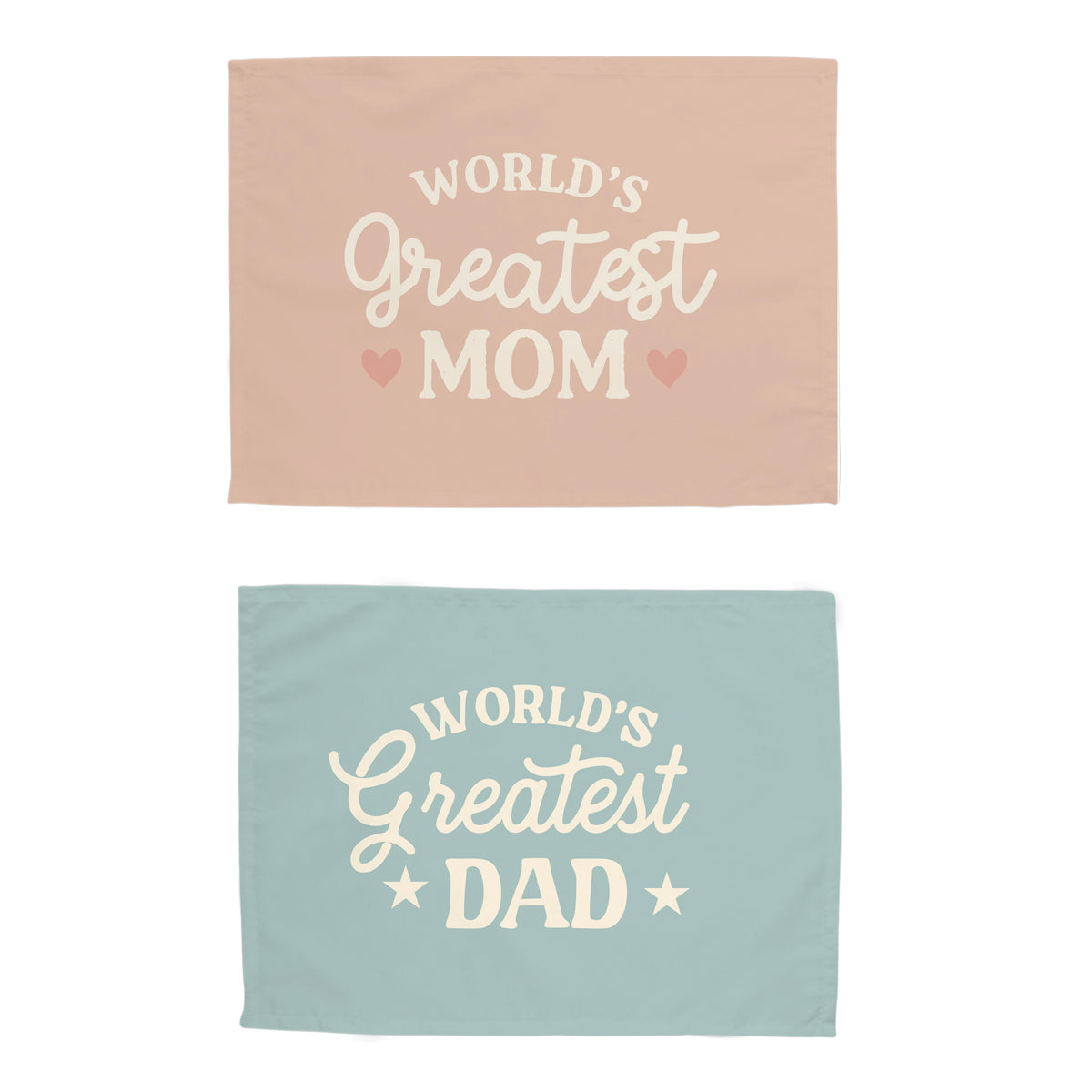 World's Greatest Dad and World's Greatest Mom Banner Bundle
