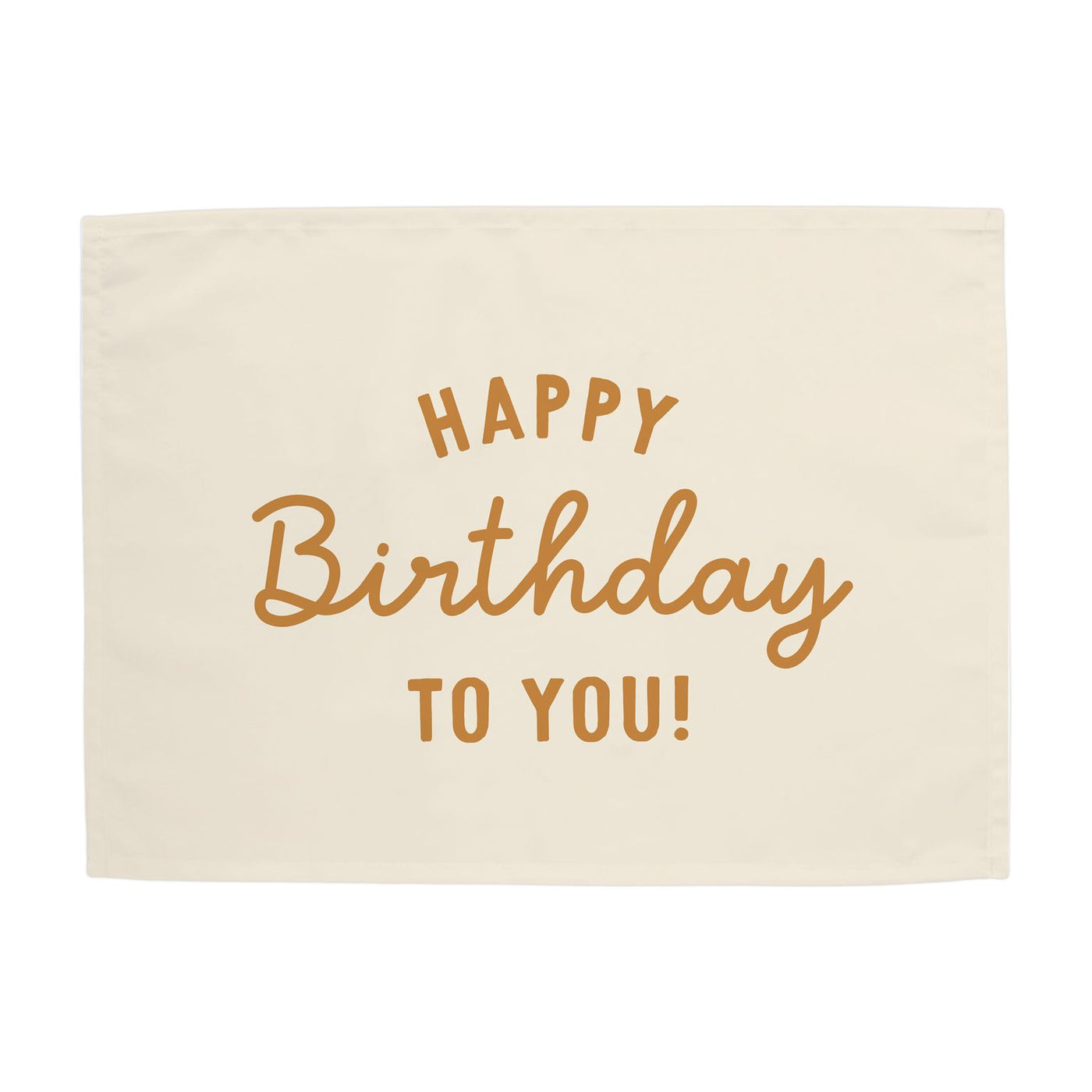 {Gold} Happy Birthday to You Banner